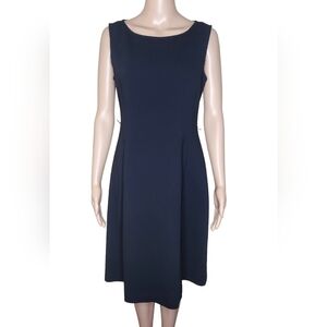 *Lafayette 148 women's black Sz 2 crepe wool sheath office career academia dress